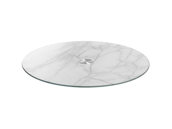 Servierplatte Leonardo grau Glas Rund B 33 cm