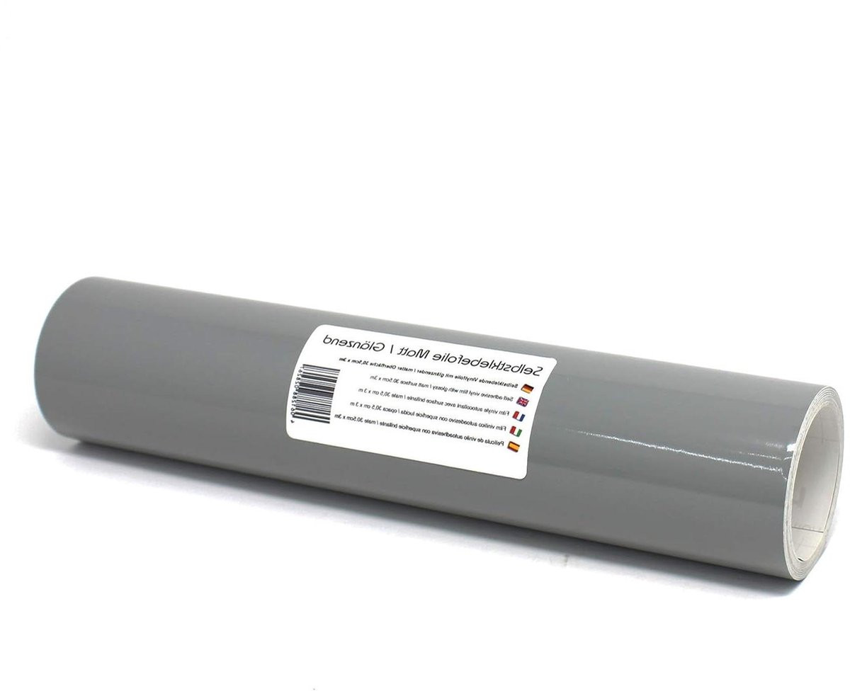 Zelfklevende Plotterfolie voor Meubels - Grijs met Matte Afwerking - 3m x 31cm