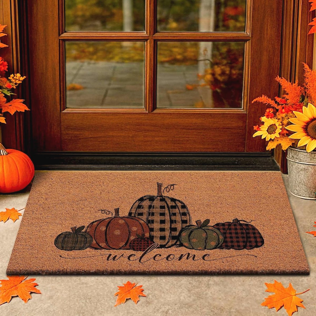 Herfst Deurmat Kokos - Antislip Voetmat voor Indoor en Outdoor