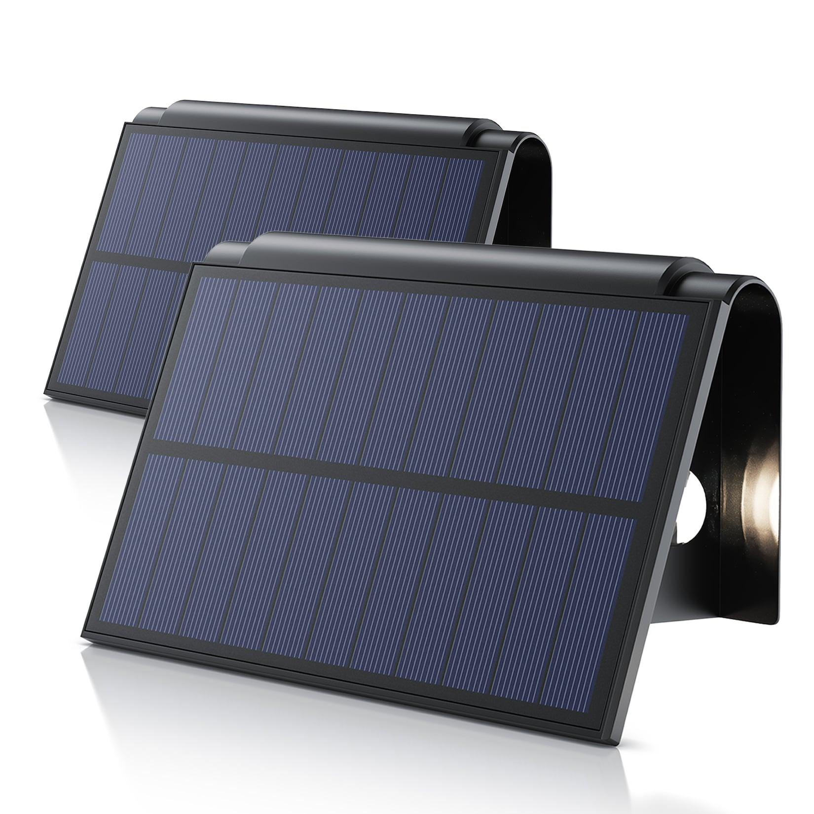 BEARWARE LED Solarleuchte Solar Wandleuchte für außen mit Akku & ohne Stromanschluss Wasserdicht, Ein-/Ausschalter; mehrere Helligkeitsstufen