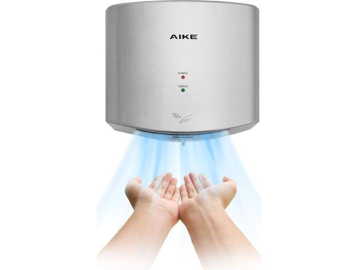 Sèche-mains AIKE AK 2630\, Air Viper 110 V 1400 W\, argent