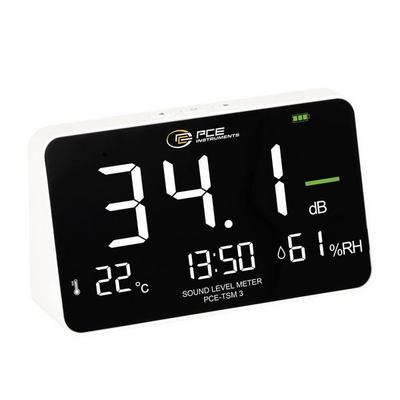 PCE Instruments Schallpegelmessgerät PCE-TSM 3 |Schallpegel 30dB..130dB |Temperatur -10..+60°C |Luftfeuchtigkeit 20..85%