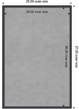 Amanti Art Edith Wood Framed Magnetic Board
