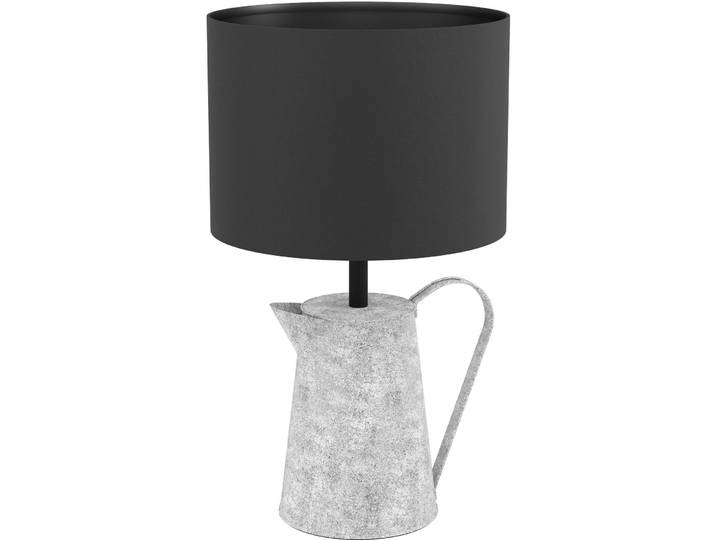Eglo Tischlampe Kensal Grau/schwarz Textilen