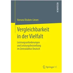 Vergleichbarkeit in der Vielfalt, Fachbücher von Varvara Disdorn-Liesen
