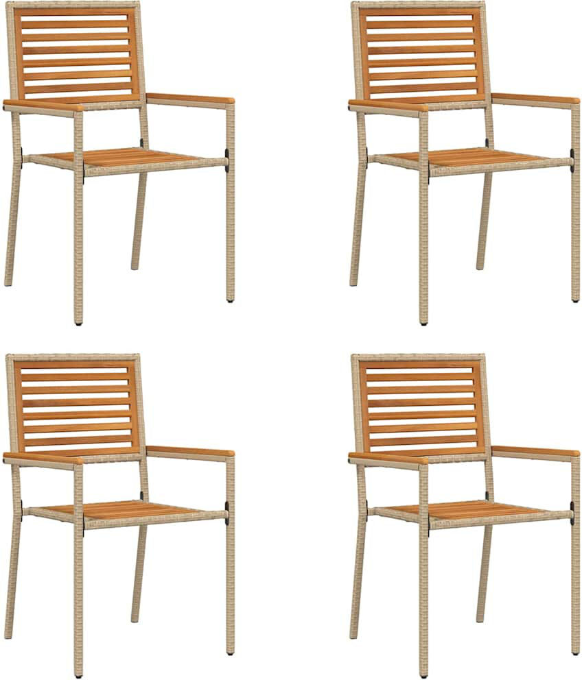 Brayden Studio Outdoor Patio Dining Armchair Beige 90cm H X 54cm W X 56cm D