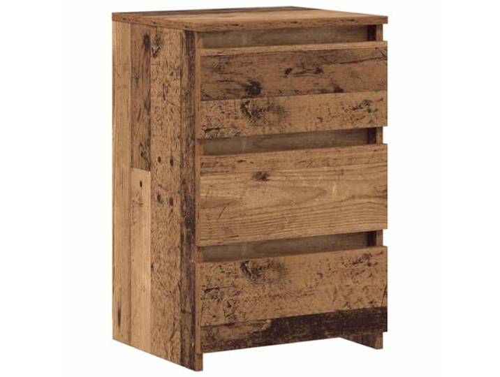 Heofavd 2er Set Nachttische Altholz-Optik 40x35x62,5 cm Holzwerkstoff