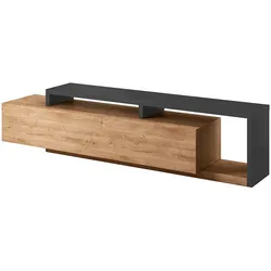 TV-MÖBEL Ilyes Holz und Grau