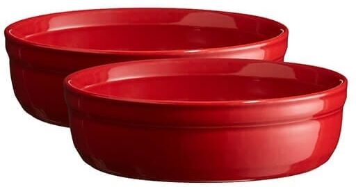 Emile Henry Burgundy Set Of 2 Crème Brulee Dishes