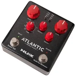NUX Effektgerät NDR-5 Atlantic Delay und Reverb-Pedal mit Netzteil (Multieffekt), Effektgerät, Schwarz