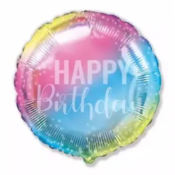 Folienballon zum Geburtstag – mit Farbverlauf, 48 cm