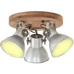 vidaXL Deckenlampe Industriestil 25 W Silbern 42x27 cm E27