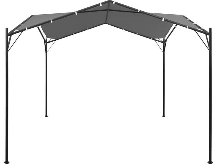 vidaXL Gartenpavillon Anthrazit 4x4 m