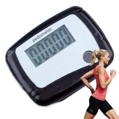 Smart Shopping Spot ActiveStride Digital Pedometer Step Counter With LCD Distance & Calorie Tracker ActiveStride Digital Pedometer Step Counter With LCD Distance & Calorie Tracker