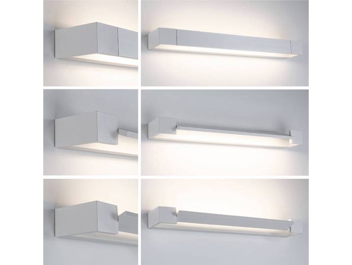 Paulmann Wandleuchte Lucille, dimmbar, weiß / opal, für Badezimmer, Aluminium, Modern