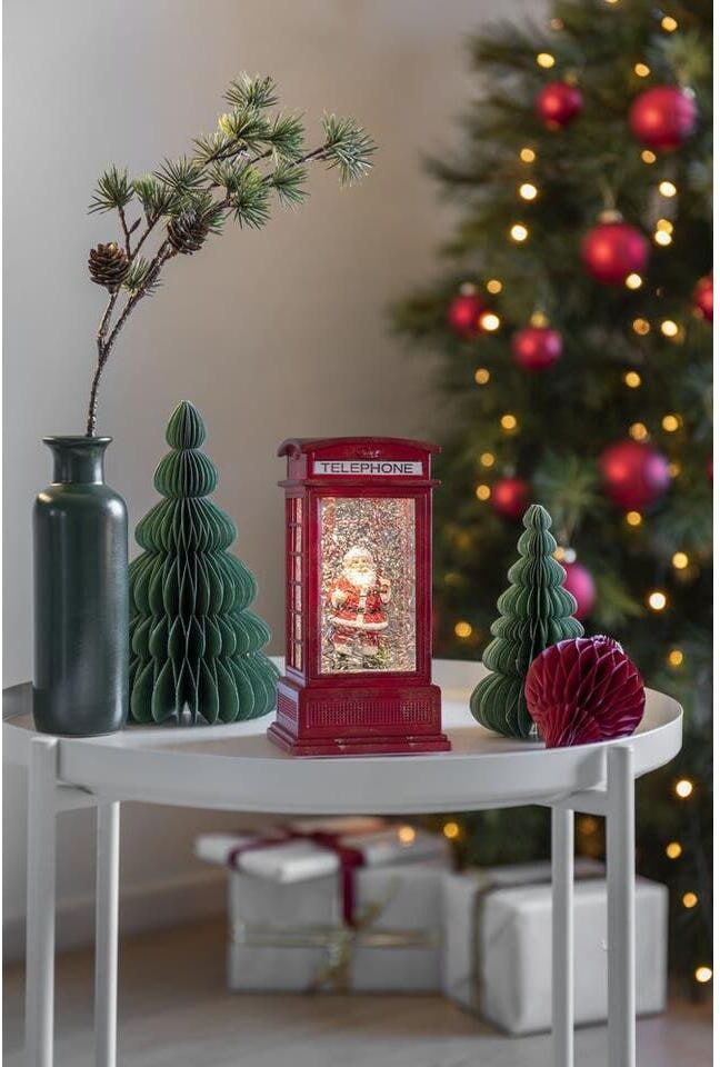 KONSTSMIDE LED Laterne "Telefonzelle, Höhe: 20 cm", rot, 1, H: 20cm, 1 Stk., Leuchten, LED Laterne rot 1, H: 20cm, 1 Stk.