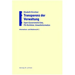 Transparenz der Verwaltung, Fachbücher von Elisabeth Kirschner