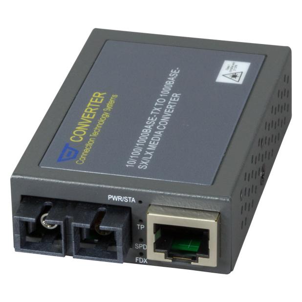 EFB Elektronik EFB Kompakt Media Konverter RJ45-SC, 10km, SM, Gigabit Ethernet (MCT-3002BTFC-SM10)