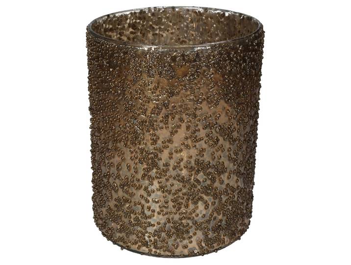 Windlicht Gold H: 21cm Kersten