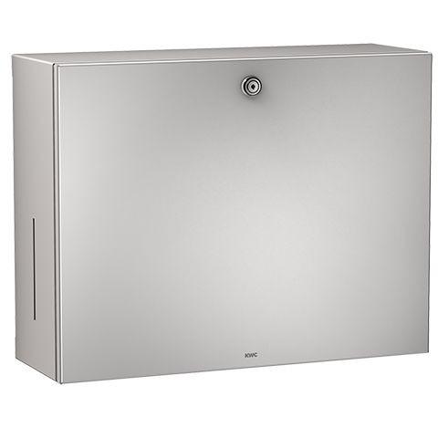 KWC Aquarotter Papier-Seifenspender-Kombi, RODAN, Edelstahl, 358x325x134 mm, Aufputz, 2000101221 2000101221