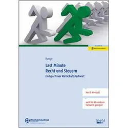 Last Minute Recht und Steuern, Schulbücher von Kirsten Runge