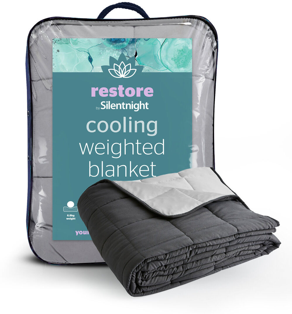 Silentnight Restore Cooling Weighted Blanket- 6.8Kg Gray 150cm W X 200cm L