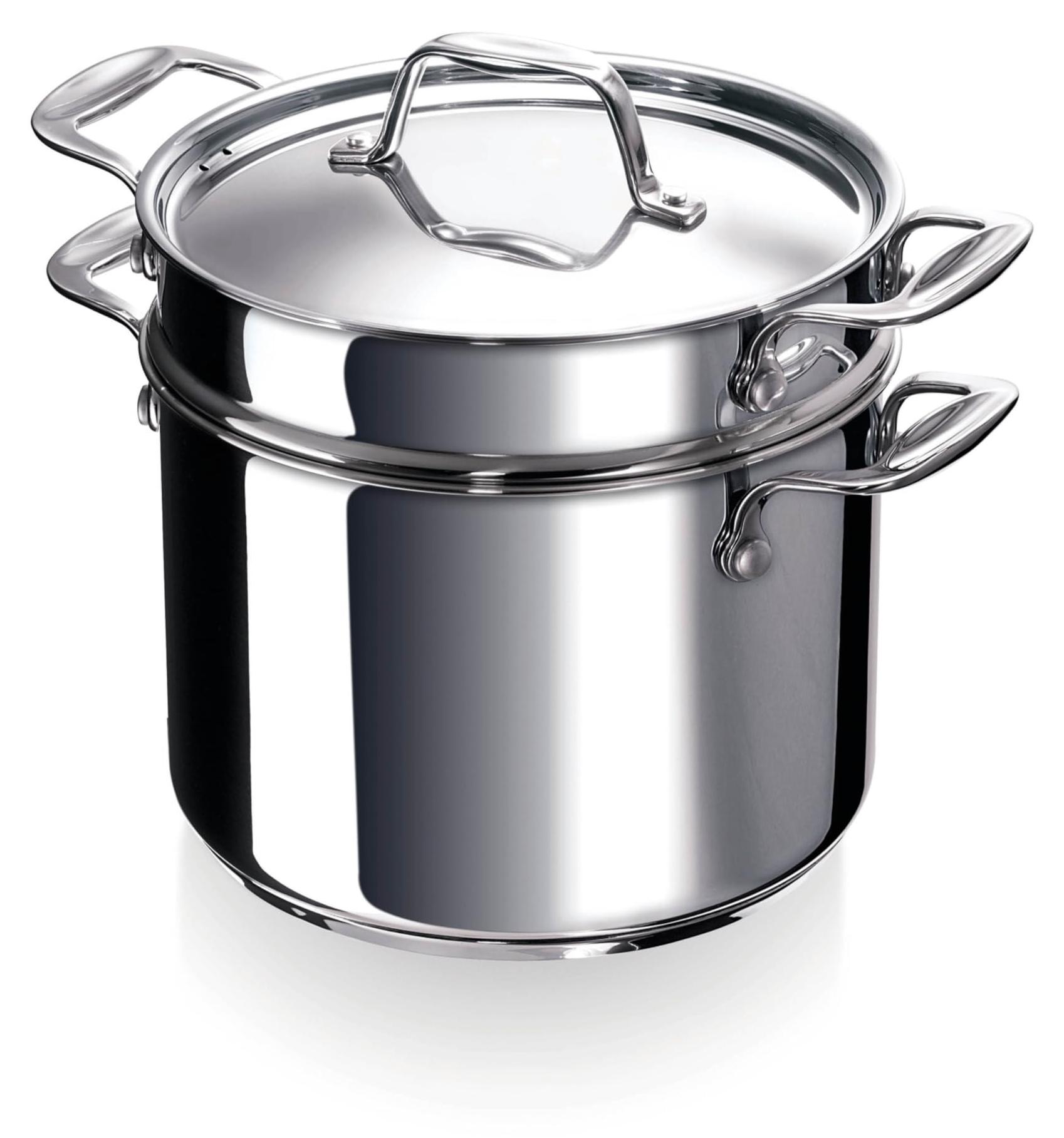 Pasta-Fun-Set 24 cm, 7,6 L, Edelstahl, mit Deckel & Einsatz