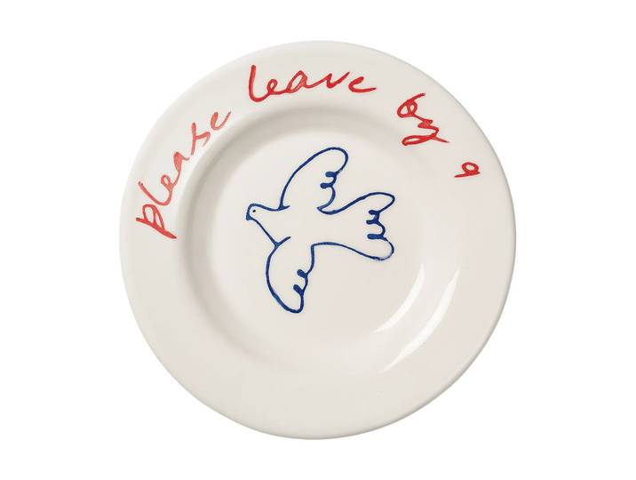 Pick a Poppy Bird Tapas assiette Blue, 15 cm