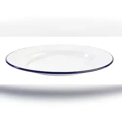 APS Teller/Speiseteller/Deko-Teller/Emaille-Teller, flach -ENAMELWARE-Ø 26 cm, H: 2 cm