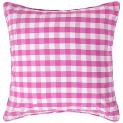 KISSENHÜLLE Karo-Muster 60/60 cm, 100% Baumwolle
