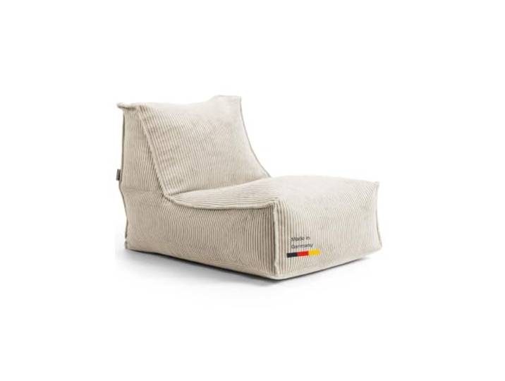 mokebo Sitzsack 'Doze' Sessel in Cord Beige Bean Bag Made in Germany