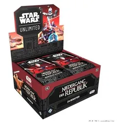 FFG FFGD3709 - Star Wars: Unlimited - Niedergang der Republik (Booster-Display) (Deutsch, 2 Spieler)