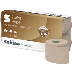 Toilettenpapier Satino PureSoft 66540 2-lag.64 RL à 250 Bl.=16000 Blätter SATINO