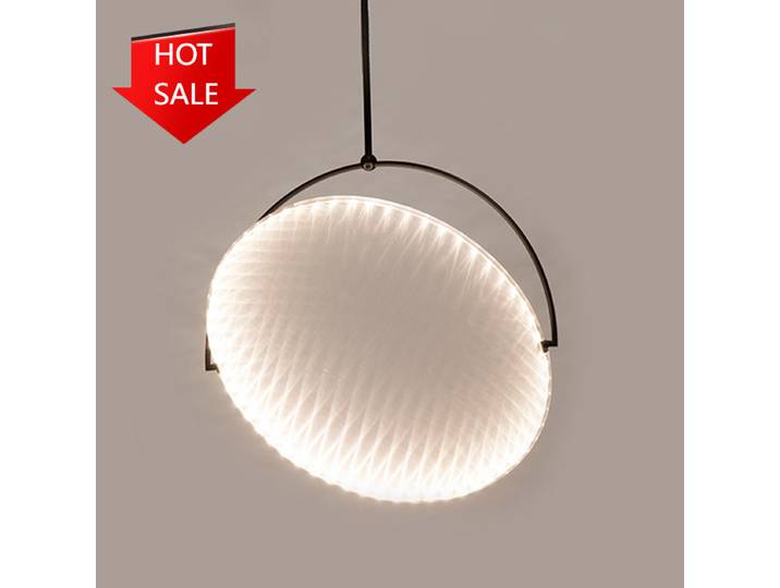 2026 LED Pendentif Lumière Salle À Manger Bar Table Salon Décoration Moderne Minimaliste Art Nordique Tissu Lampe Suspendue