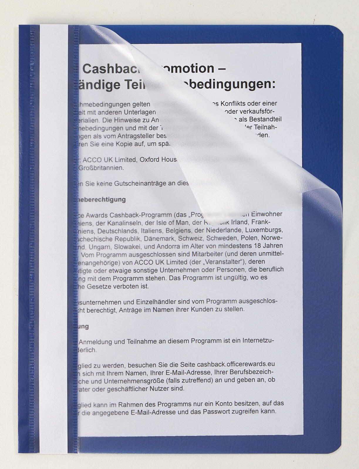 neutral Schnellhefter A5 Polypropylen (PP) blau 015-2345-001-11