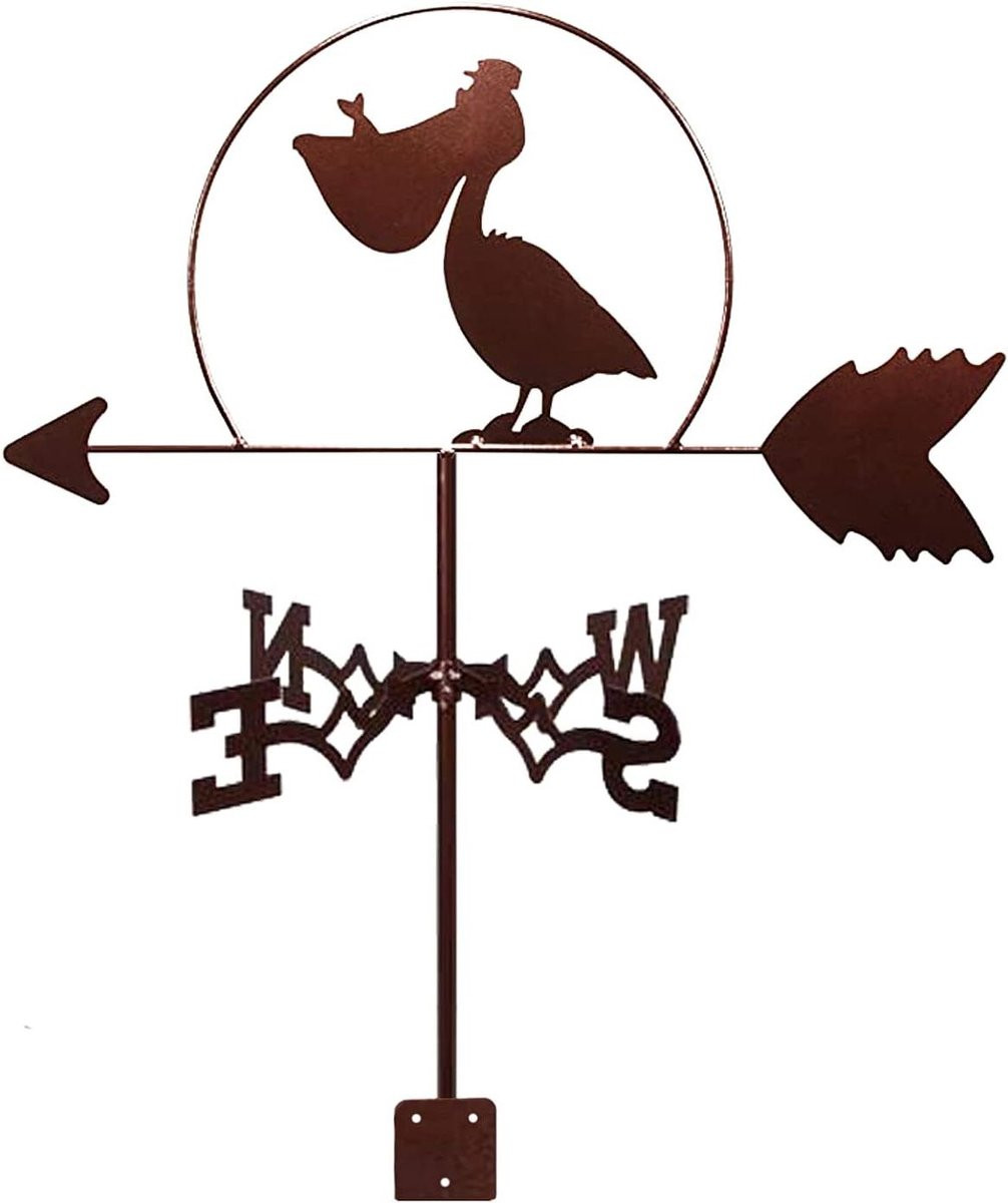 Windwijzer Paard Silhouet Weerhaan voor Tuin Decoratie - Zwart