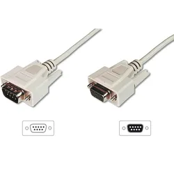 Digitus Datatransfer Verlängerungskabel, D-Sub9/St - D-Sub9/Bu