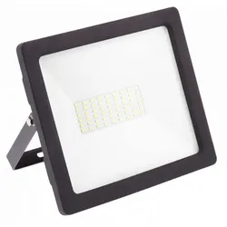 50w Hochwertiger LED Fluter Strahler Flutlicht für den Außenbereich und Feuchtraum IP65 IK08 in schwarz Eckig|Kaltweiß