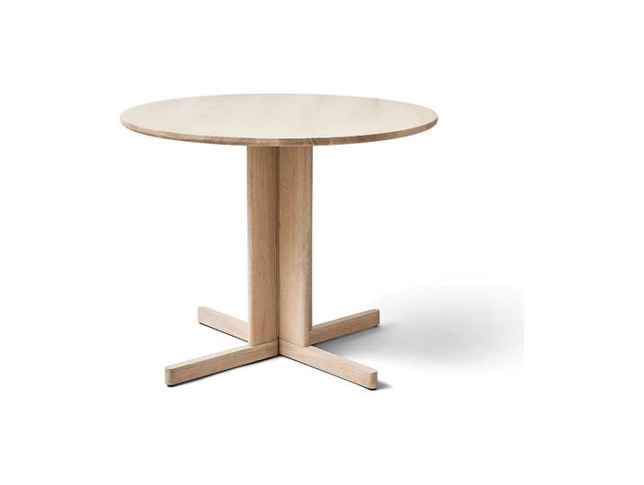 Form & Refine Table à manger Trefoil Ø90 cm Chêne blanc