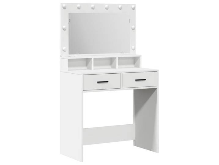 Automne/hiver 2025  Coiffeuse avec lumières LED - CLOUD - Pour femmes/filles - blanche 79x41x135 cm FR702