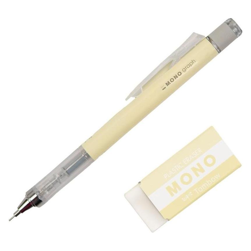 Tombow Druckbleistift, Mono Graph 0,5 mm Pastell + Radiergummi (0.50 mm, 1x) (54613881)