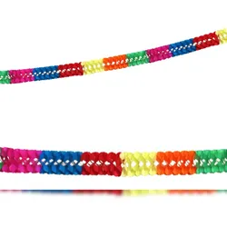 VEPATIM 2x Papier-Girlande multicolor 6 m x 17 cm