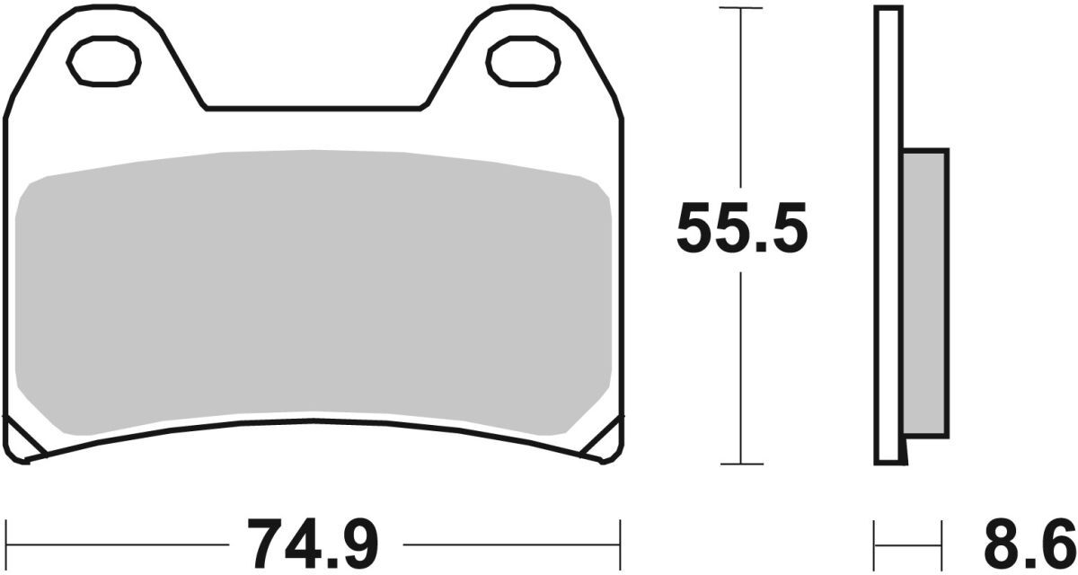 Jeu de plaquettes de frein BREMBO 07BB19LA