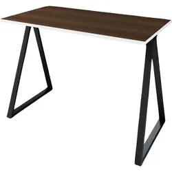 Letti Moderni Schreibtisch Wye 110x60 cm – Schwarz mit Wengue Dekor