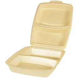 PAPSTAR Einweg-Menüschalen beige