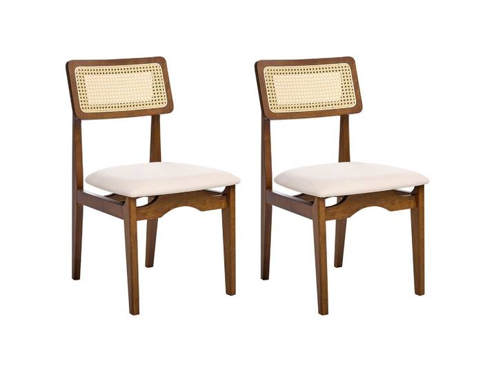 ESSZIMMERSTUHL 2er-Set Dunkelbraun Rubonia