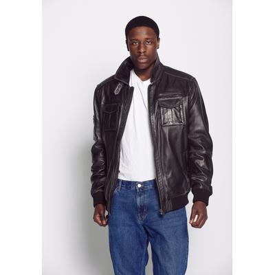 Blouson JCC "Karlstad", Herren, Gr. 3XL, schwarz, Obermaterial: 100% Leder Schaf. Lining: 100% Polyester, Jacken Blouson