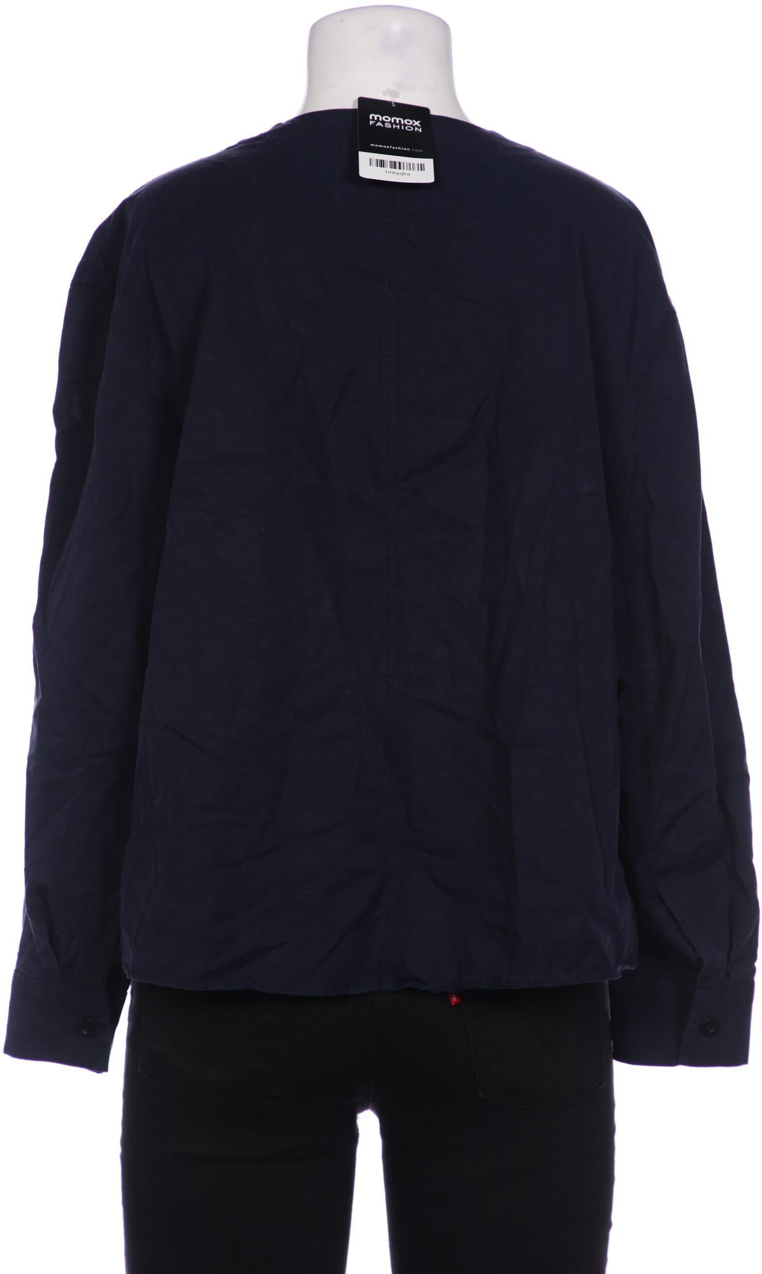 COS Damen Bluse, Marineblau, Gr. XS, Lyocell / Baumwolle / Hanf - Second Hand