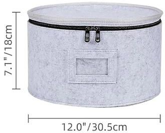 Inspire Select Felt Kitchen Storage Organizer Portable Dish, Cup, Spoon & Tableware Holder Travel Storage Bag xl