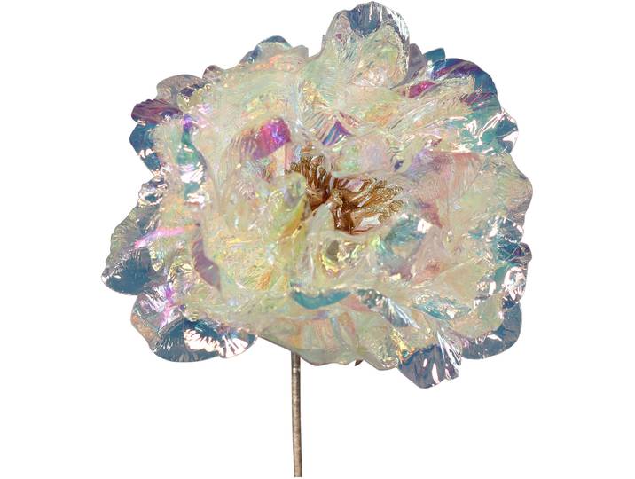 Kunstblume Päonie - Farbe: irisierend - Material: Kunststoff - 173